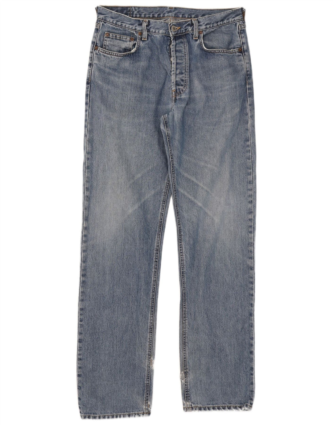 Rifle Herre Straight Jeans W34 L34 Blå Bomuld