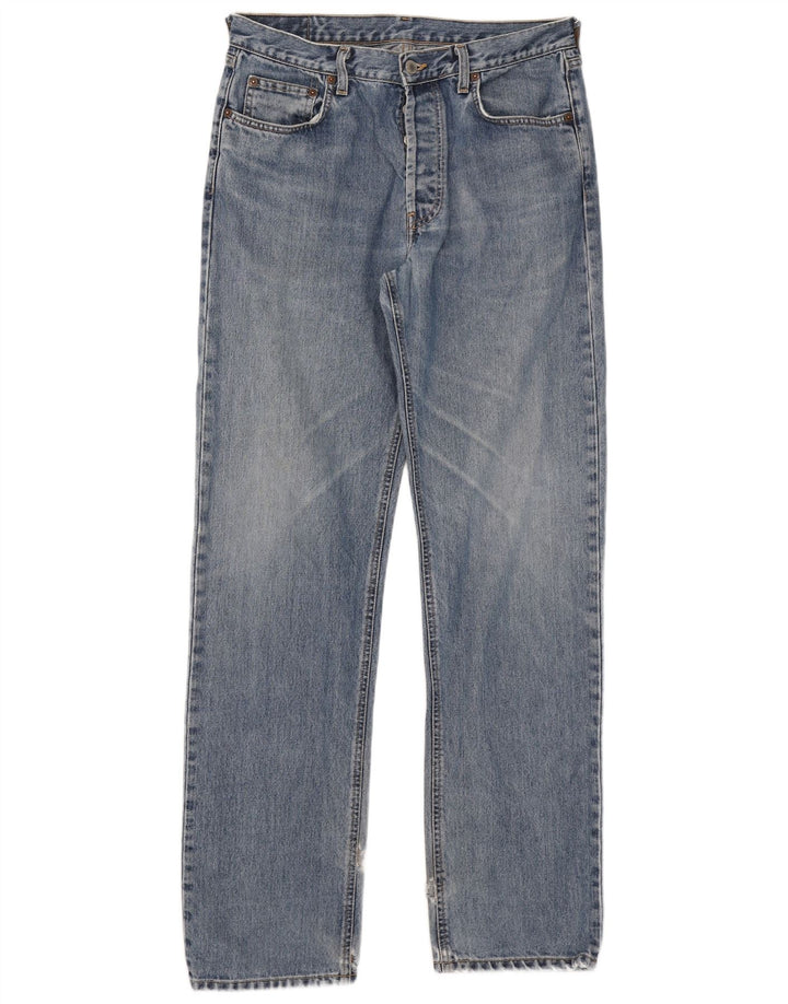 Rifle Herre Straight Jeans W34 L34 Blå Bomuld