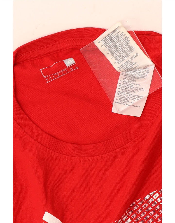Adidas Herre Grafisk T-Shirt Top Stor Rød