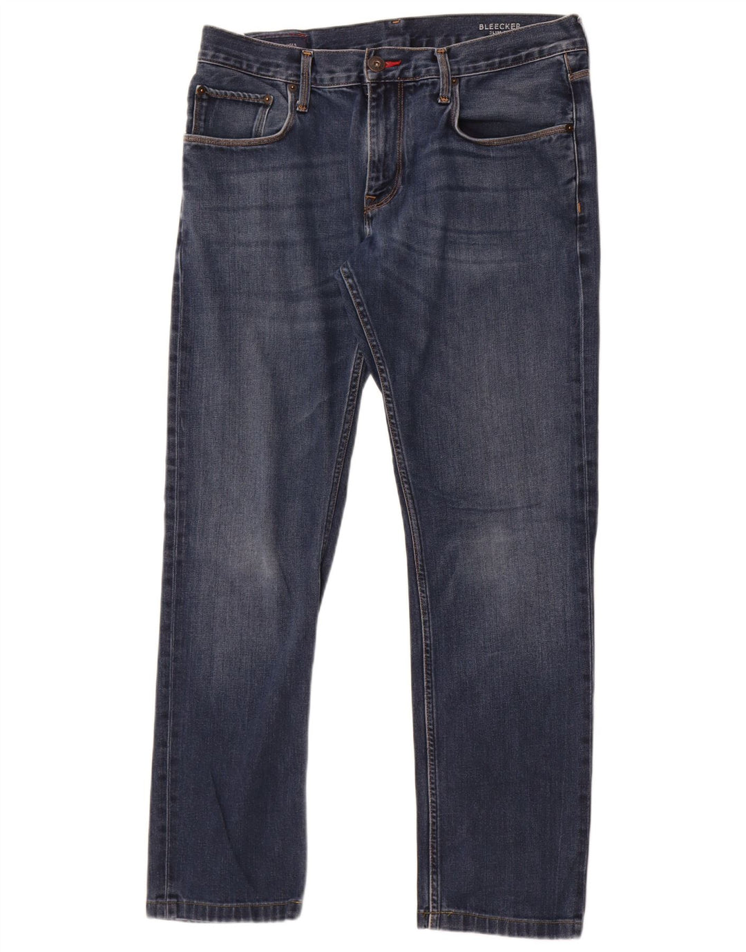 Tommy Hilfiger Herre Bleecker Slim Jeans W36 L30 Blå Bomuld