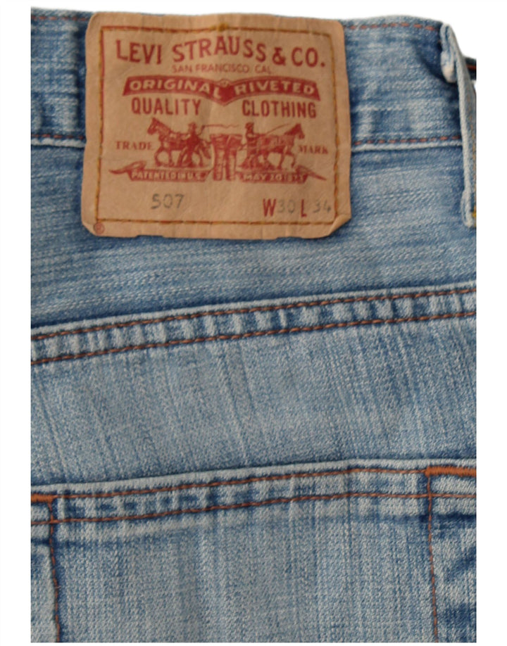 LEVI'S Mens 507 Denim Shorts W30 Medium Blue