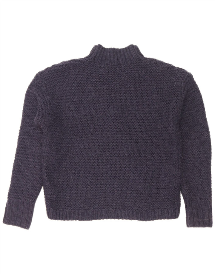 Gap Dame Oversized Turtle Neck Jumper Sweater UK 10 Small Navy Blue
