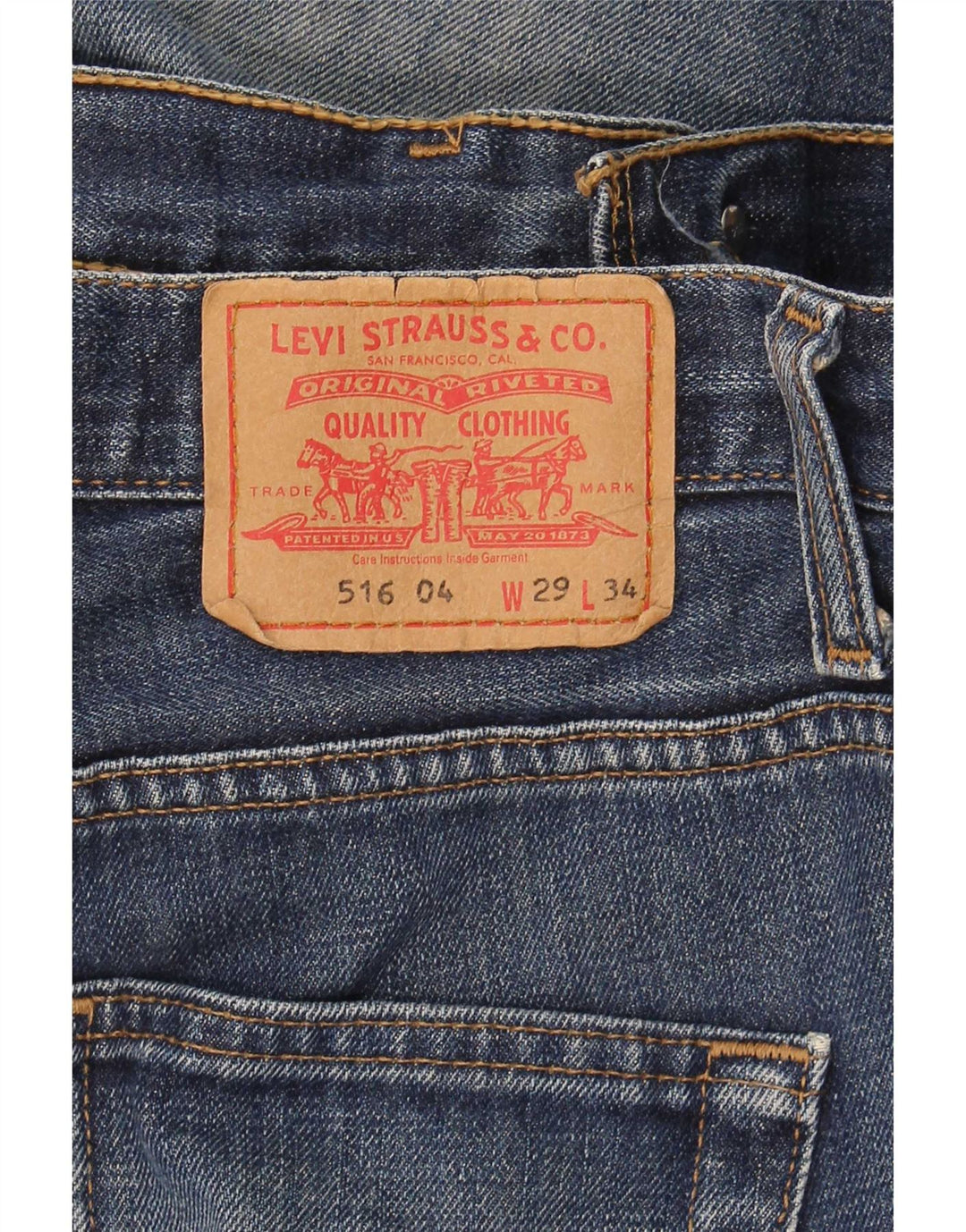 Levi's Dame 516 Flared Jeans W29 L34 Marineblå