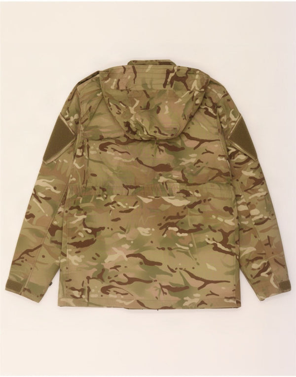 Vintage Herre Hætte Military Jacket UK 42 XL Khaki Camouflage