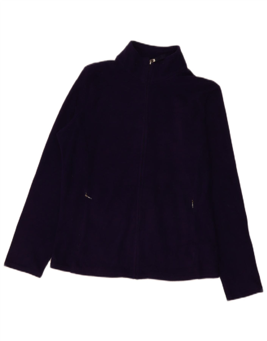 Marks & Spencer Fleecejakke til kvinder UK 12 Medium Lilla Polyester