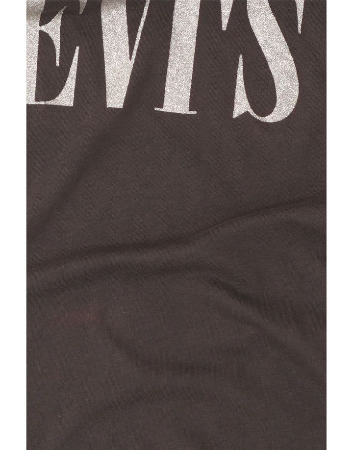 Levi's Grafisk T-shirt top til kvinder UK 6 XS Grå