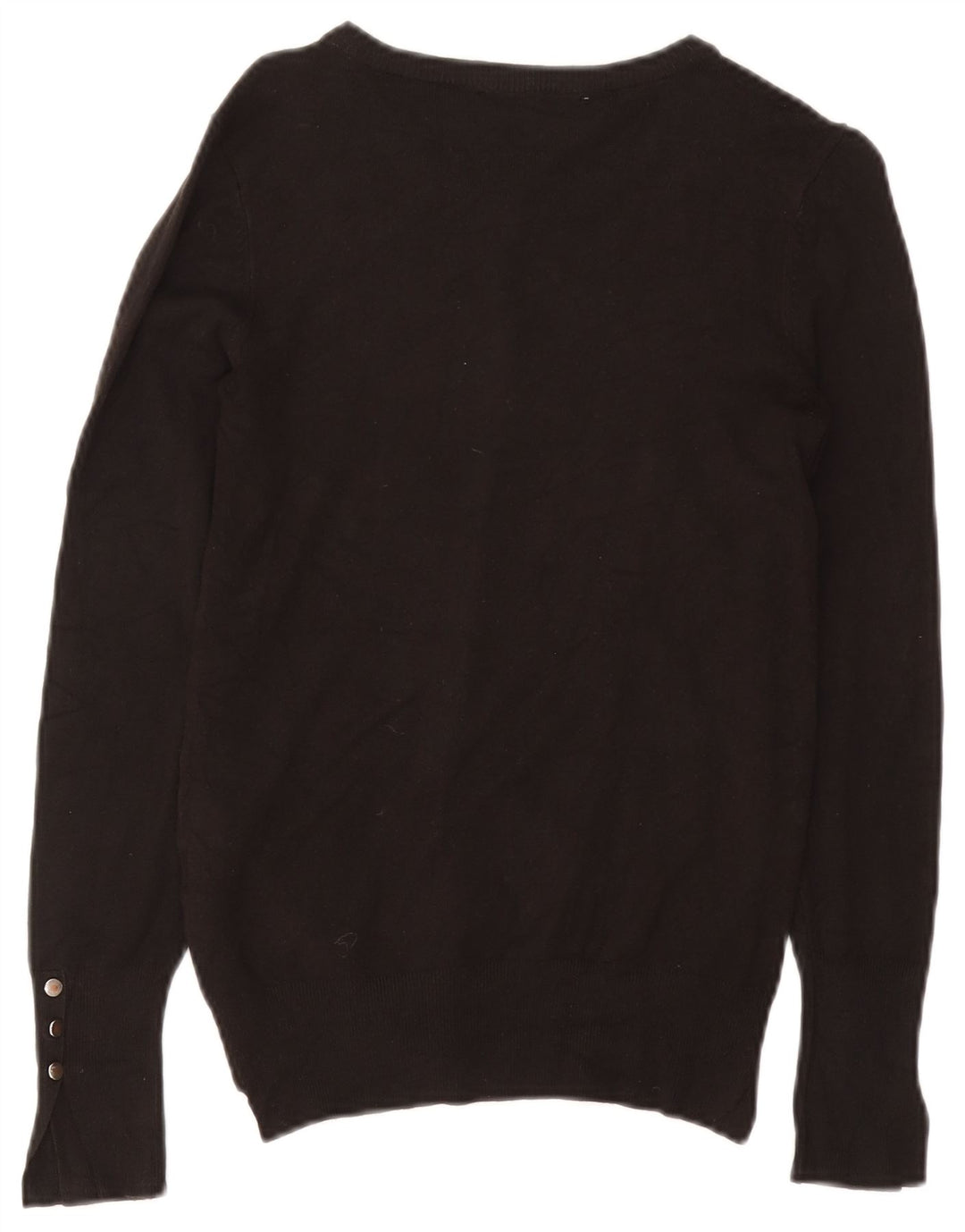 Zara Dame Cardigan Sweater UK 10 Small Black Viscose