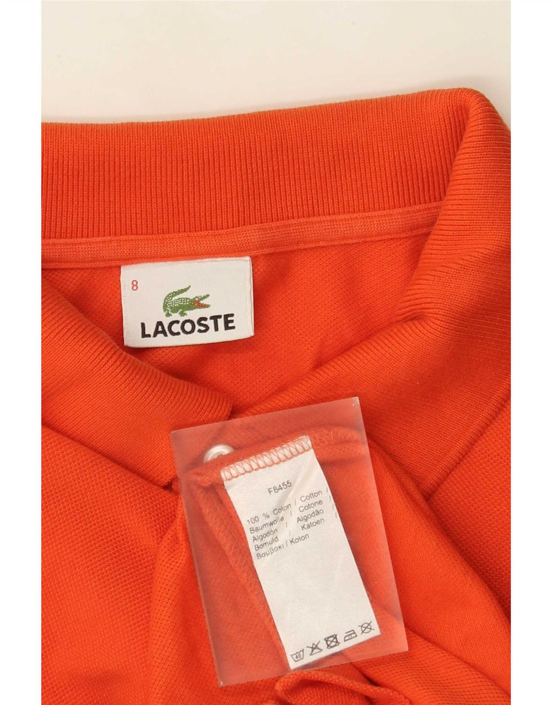 Lacoste Herre poloskjorte str. 8 3XL Orange Bomuld