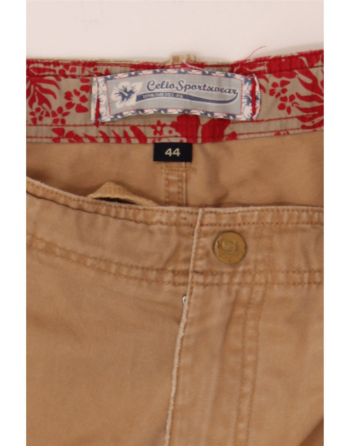 CELIO Mens Cargo Shorts W44 2XL Beige Vintage Celio and Second-Hand Celio from Messina Hembry 