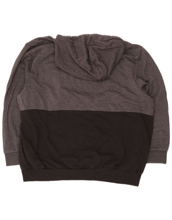 Jack & Jones Grafisk hættetrøje til mænd 5XL Grå Colourblock Bomuld