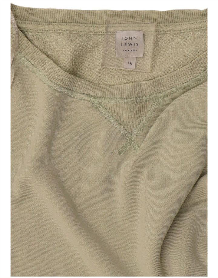 John Lewis Dame Sweatshirt Jumper UK 16 Large Green