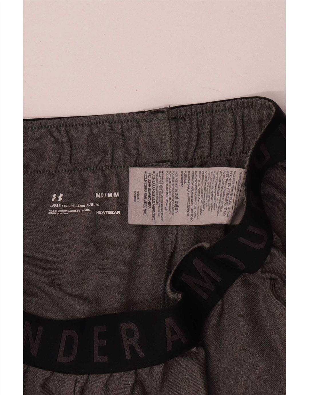 Under Armour Dame Sports Shorts UK 12 Medium Grey Polyester Sports