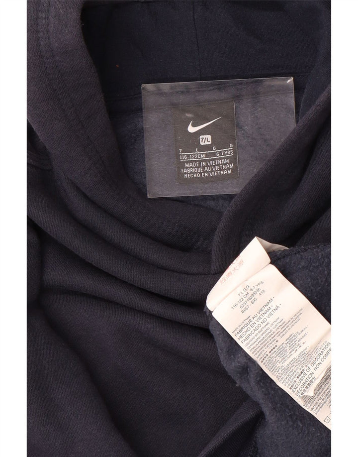 NIKE hættetrøje til drenge 6-7 år Stor marineblå bomuld