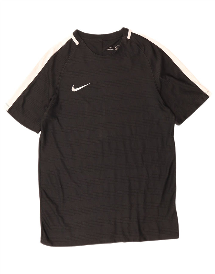 Nike Herre T-Shirt Top Stor Sort Colourblock Polyester Sports