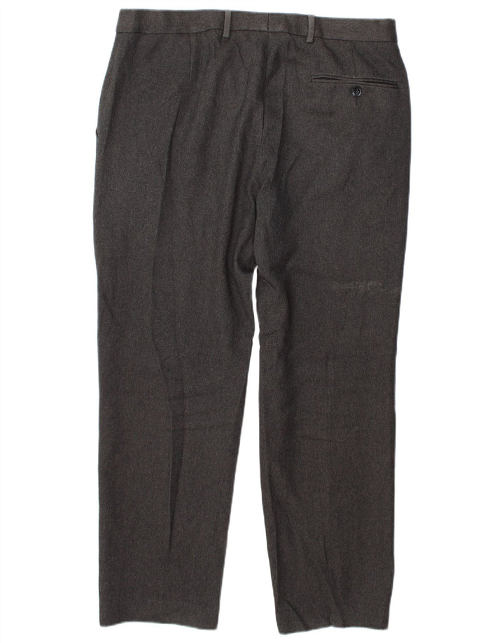 Marks & Spencer Herre Regular Fit Casual Bukser W34 L29 Grå Polyester