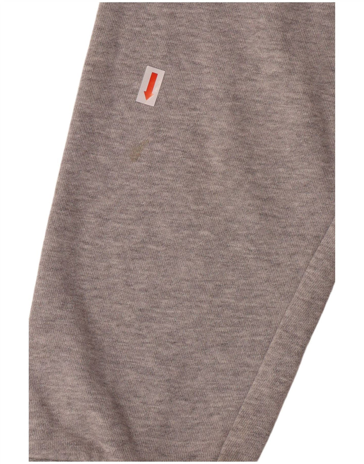 ADIDAS grafisk sweatshirt til mænd, stor grå bomuld