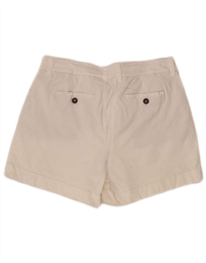 Boden Dame Chino Shorts UK 12 Medium W30 Hvid Bomuld