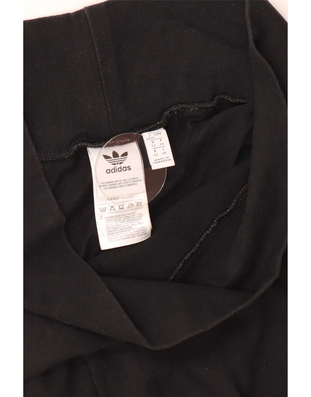 Adidas Dame Grafiske Leggings UK 16 Large Black Bomuld