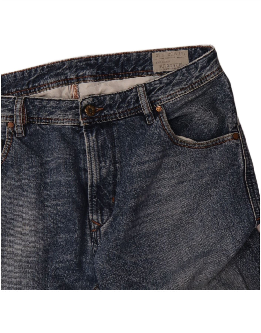 Diesel Herre Krayver Regular Slim Jeans W32 L30 Blue Cotton