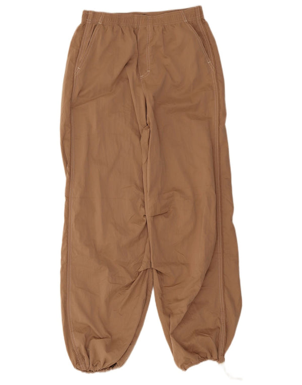 Zara Womens Loose Fit træningsdragt Bukser Joggers UK 4 XS Beige