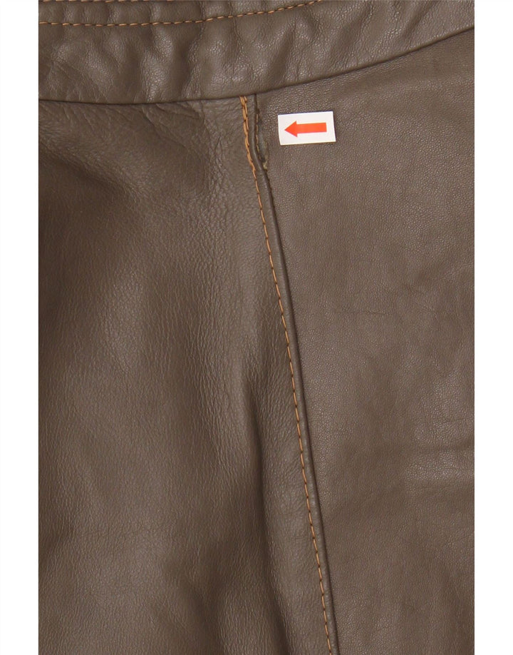 VINTAGE Mens Leather Jacket UK 40 Large Brown