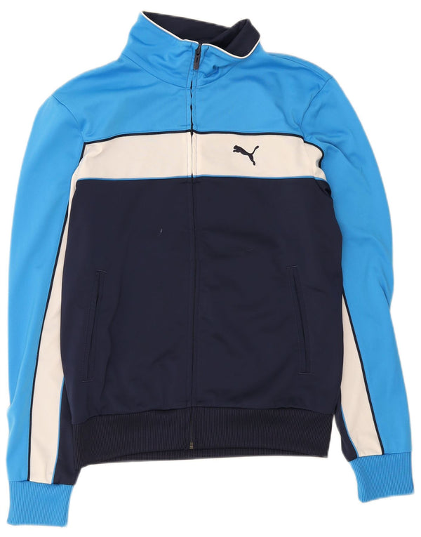 Puma træningsdragt til mænd, topjakke, lille marineblå colourblock polyester