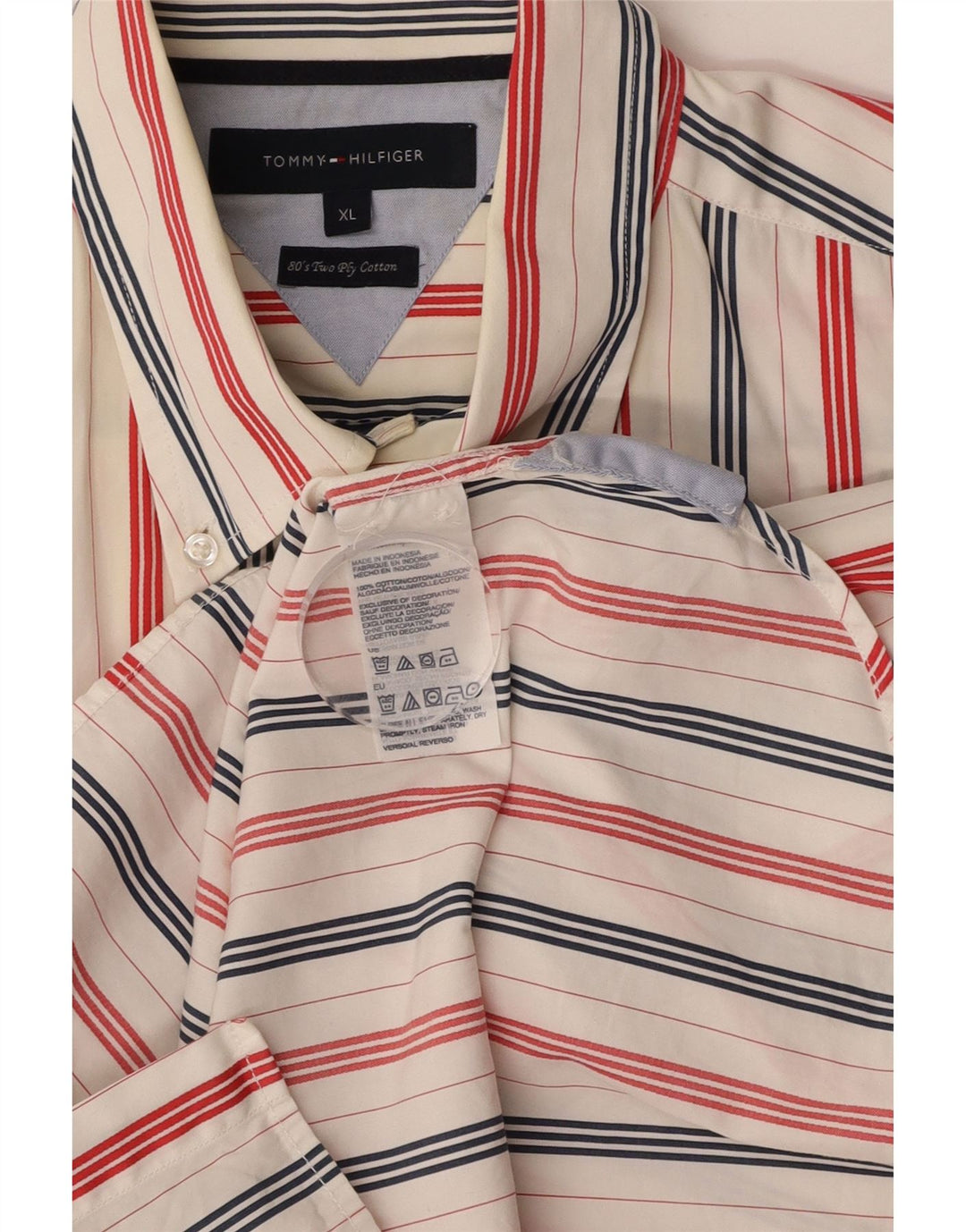 TOMMY HILFIGER Herreskjorte XL Hvidstribet