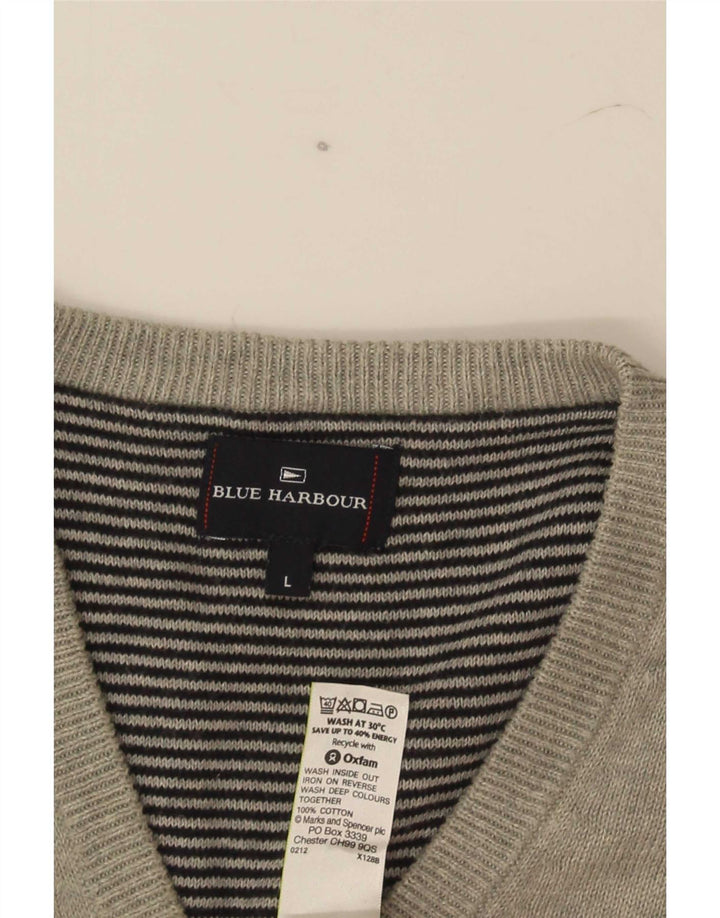 Marks & Spencer Herre Blue Harbor Vest Tank Top Stor Grå Bomuld