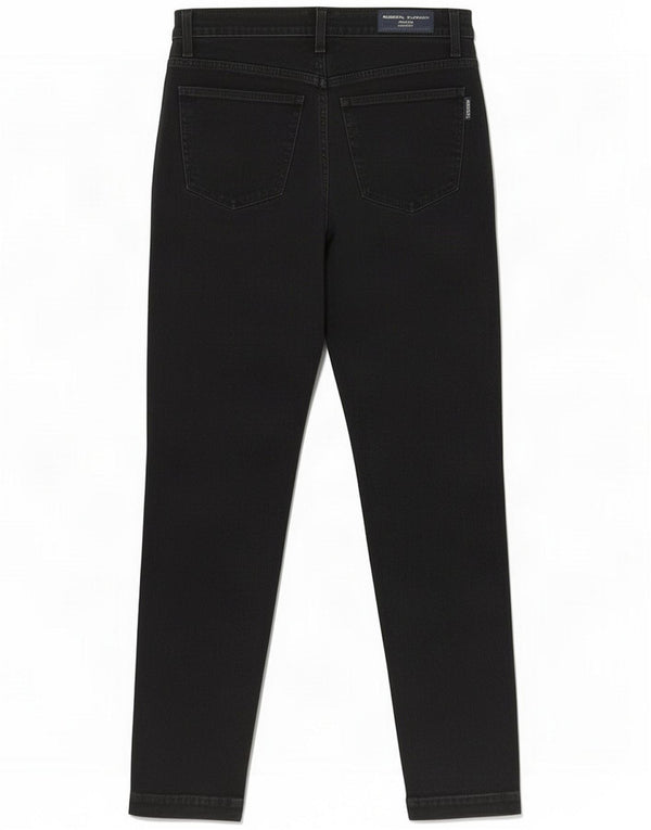 Roberta Puccini Dame Højtaljede Slim Jeans IT 44 Medium W24 L29 Sort