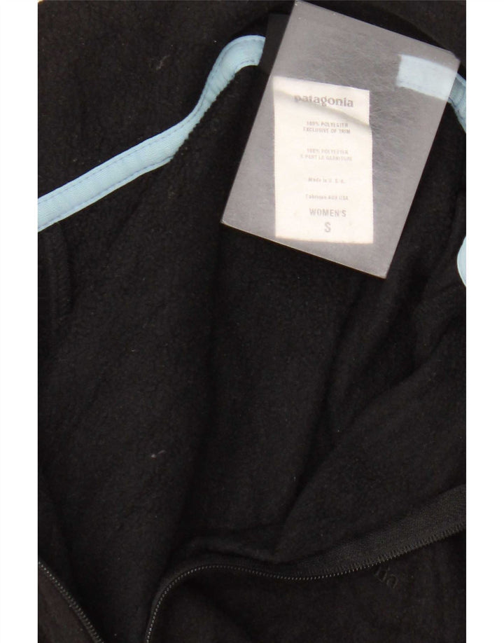 Patagonia Dame Fleecejakke UK 10 Lille Sort Polyester