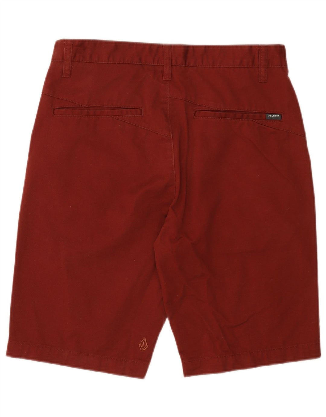 VOLCOM Chino Shorts til mænd W30 Medium Bourgogne bomuld