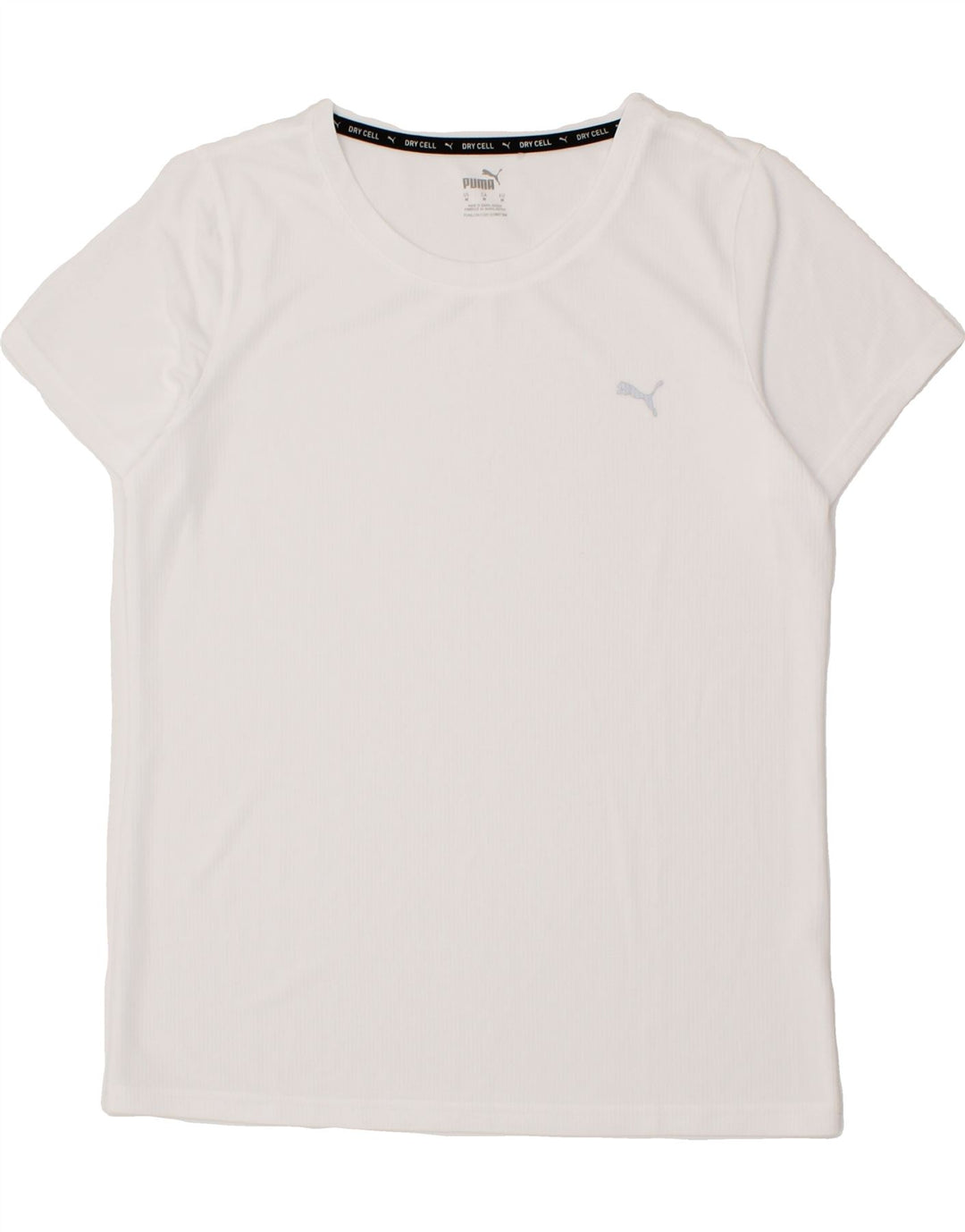 PUMA Womens T-Shirt Top UK 14 Medium White Vintage Puma and Second-Hand Puma from Messina Hembry 