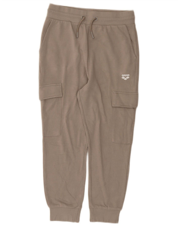 Arena Dame Cargo Træningsdragt Bukser Joggers UK 10 Small Grey