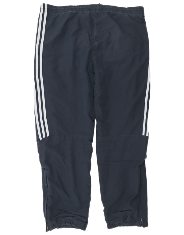 Adidas Træningsdragt til mænd Joggers UK 40/42 Medium Navy Blue Polyester