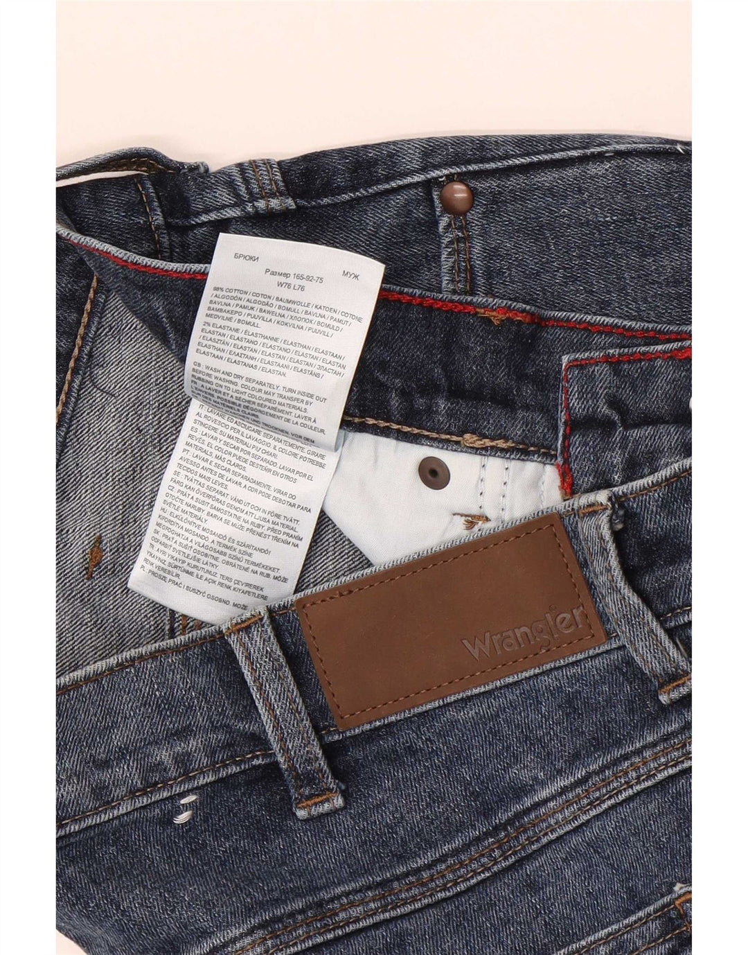 Wrangler Slim Jeans til mænd W30 L30 blå bomuld