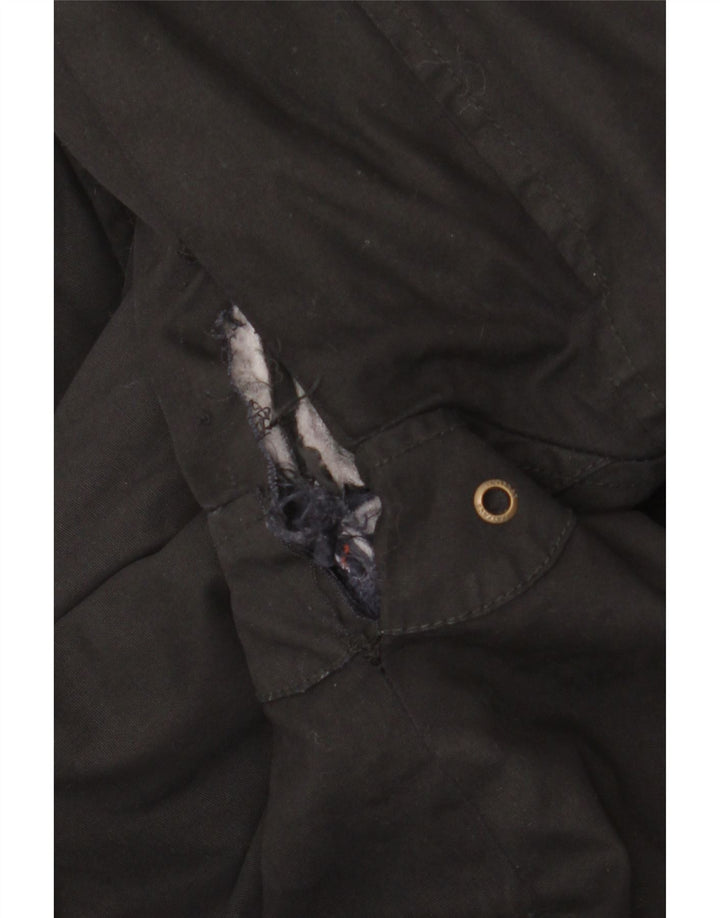 Fat Face Herre vokset bomuldsjakke UK 40 Large Black