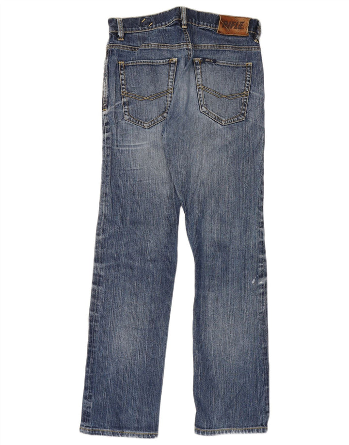 Rifle Dame Straight Jeans W30 L29 Blå Bomuld