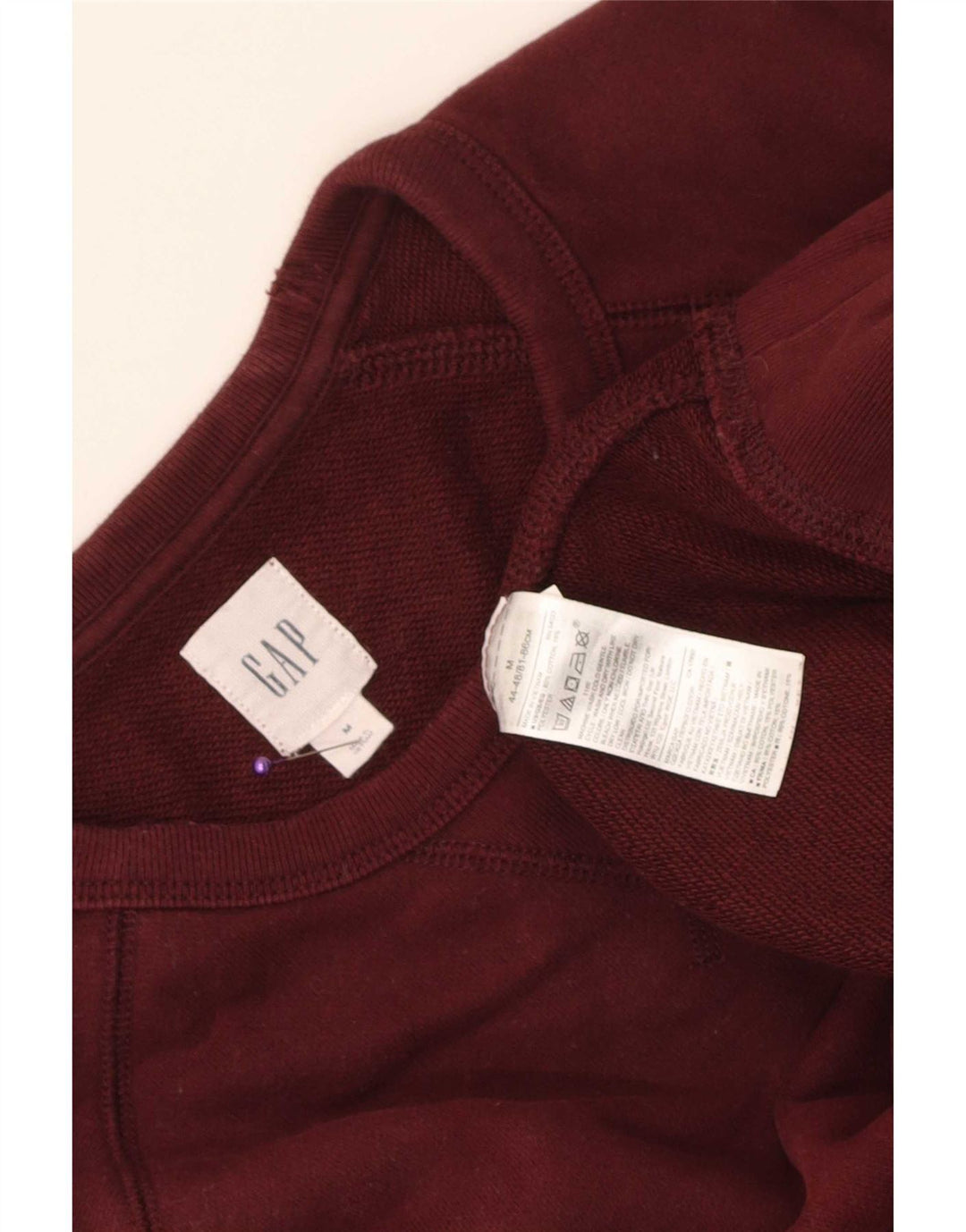 Gap Herre Sweatshirt Jumper Medium Bourgogne bomuld
