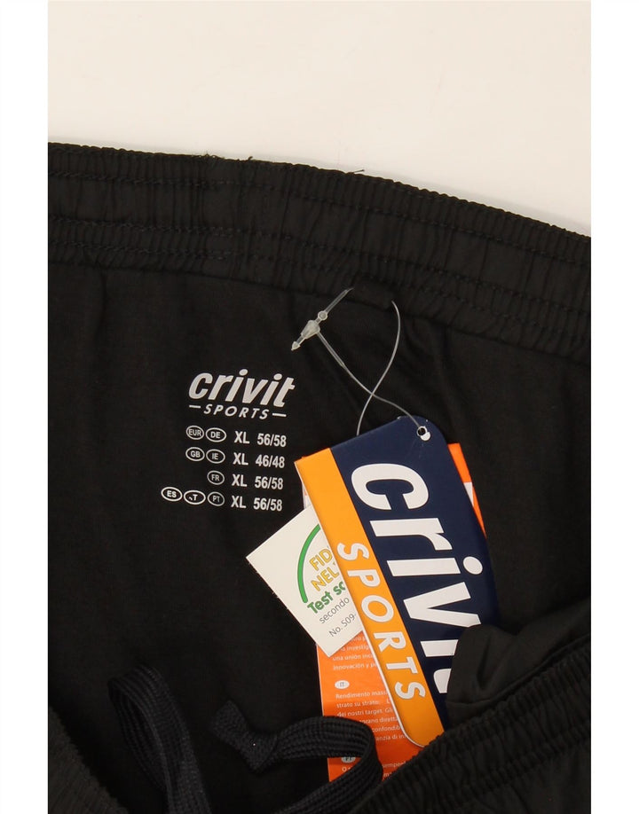 CRIVIT Mens Sport Shorts XL  Black Colourblock Polyester Vintage Crivit and Second-Hand Crivit from Messina Hembry 