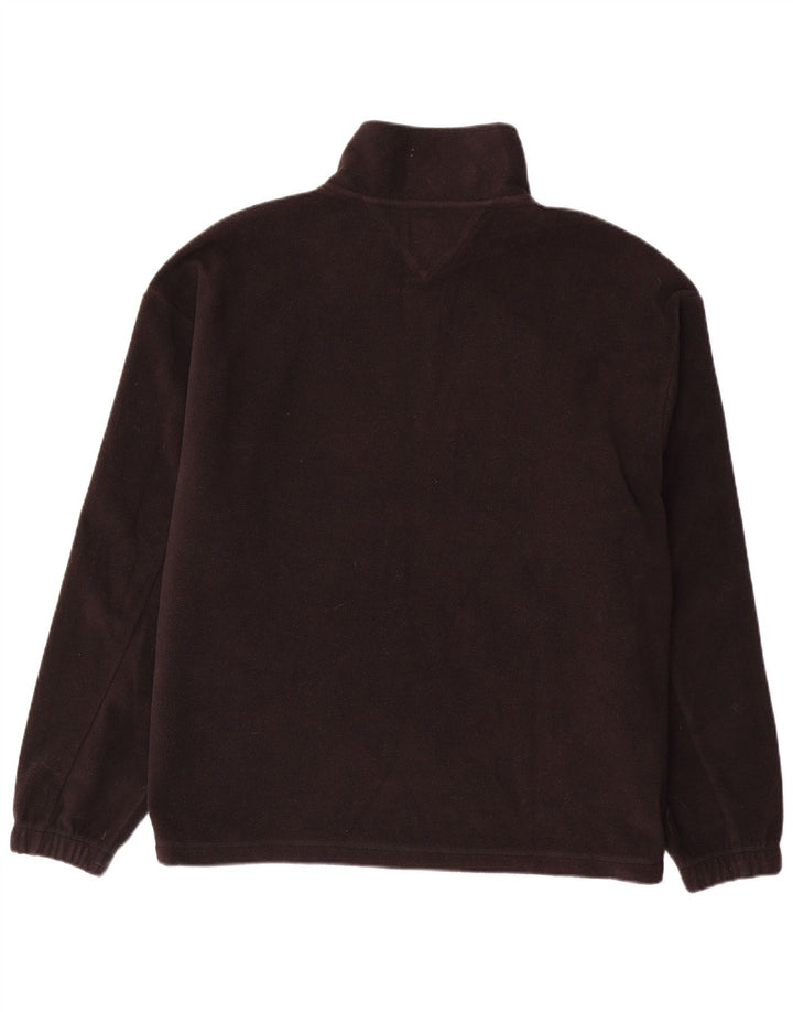 TOMMY HILFIGER Fleecetrøje med lynlås til mænd XL sort polyester