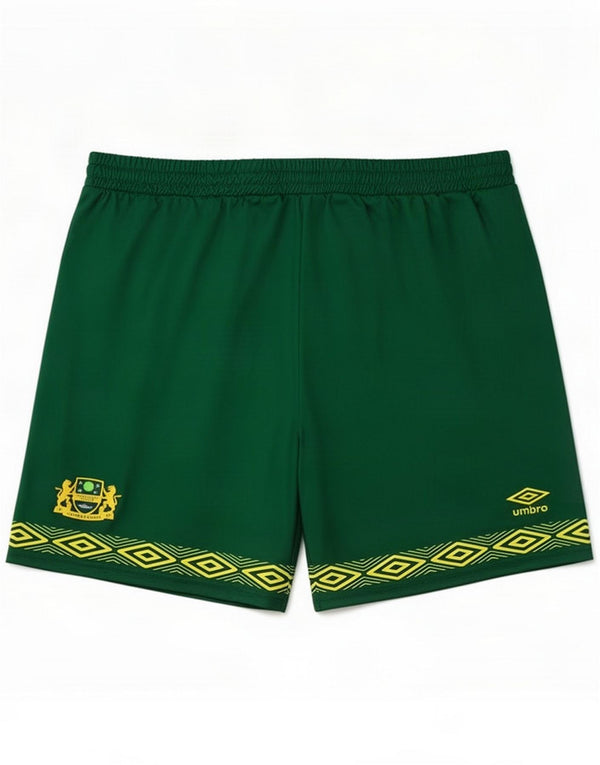 Umbro Grafiske sportsshorts til mænd Large Green Geometric Polyester