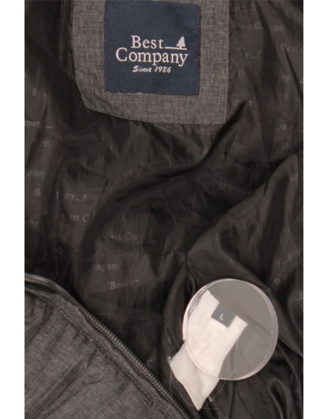 BEDSTE VIRKSOMHED Dame polstret jakke UK 14 Large Grå