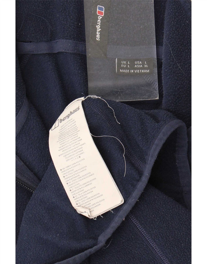 Berghaus Herre lynlås hals Fleece Jumper Stor marineblå polyester