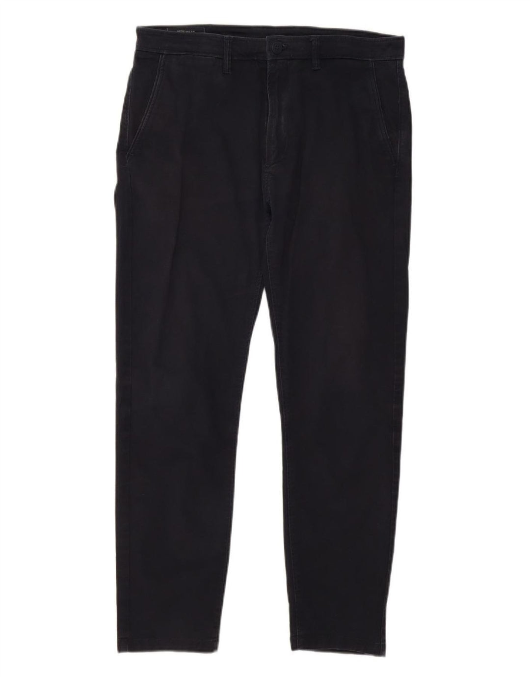 ZARA Mens Slim Chino Trousers EU 40 Medium W31 L27 Navy Blue