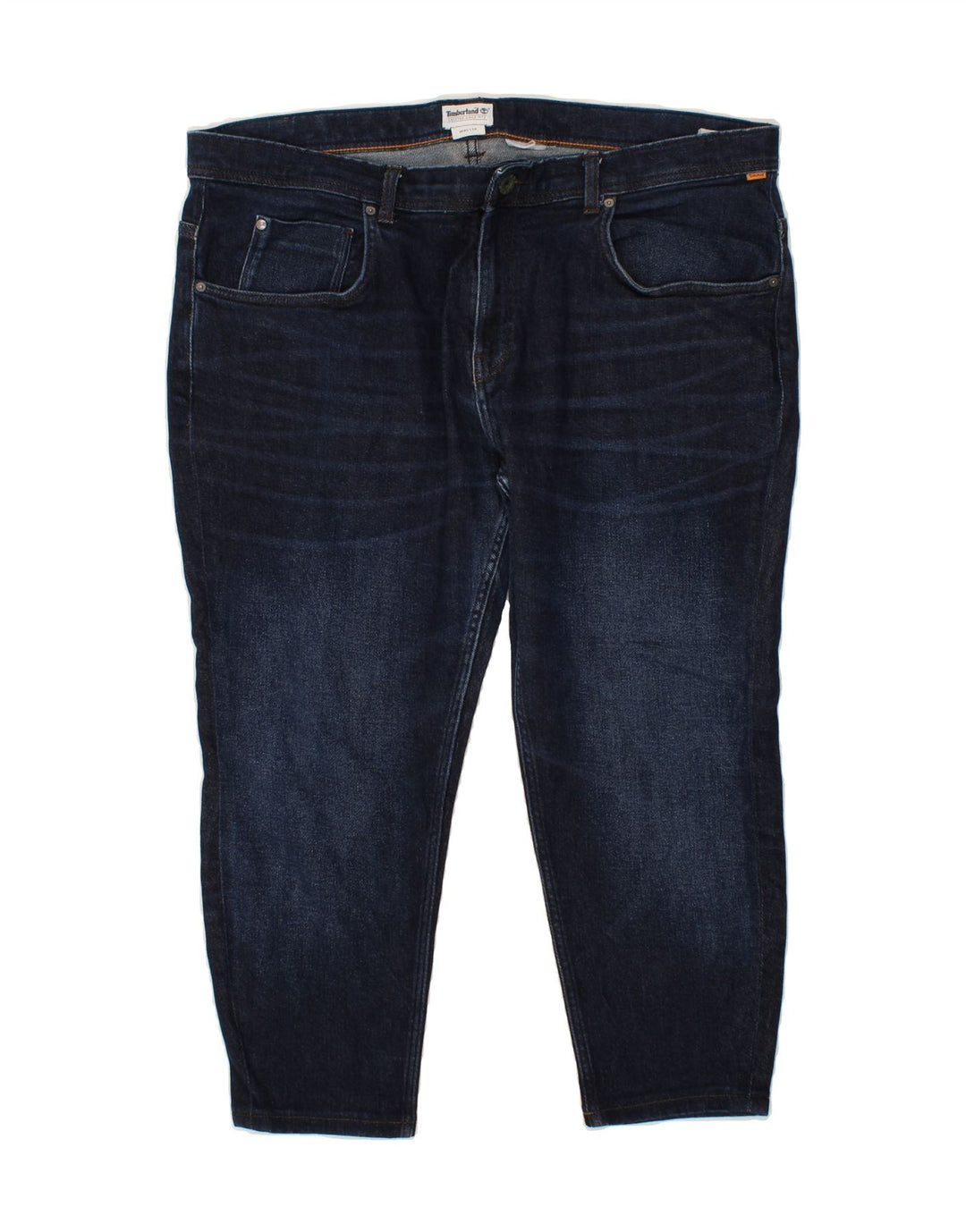 TIMBERLAND Womens Cropped Jeans W40 L25 Navy Blue Vintage Timberland and Second-Hand Timberland from Messina Hembry 