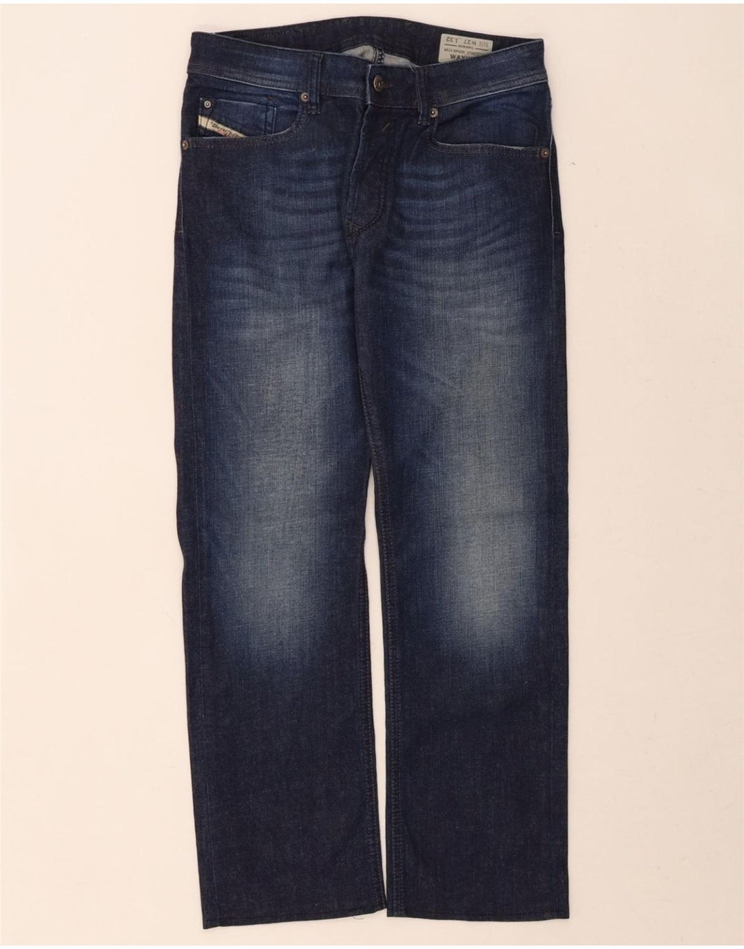 DIESEL Womens Waykee Regular Straight Jeans W27 L25 Blue Cotton Vintage Diesel and Second-Hand Diesel from Messina Hembry 