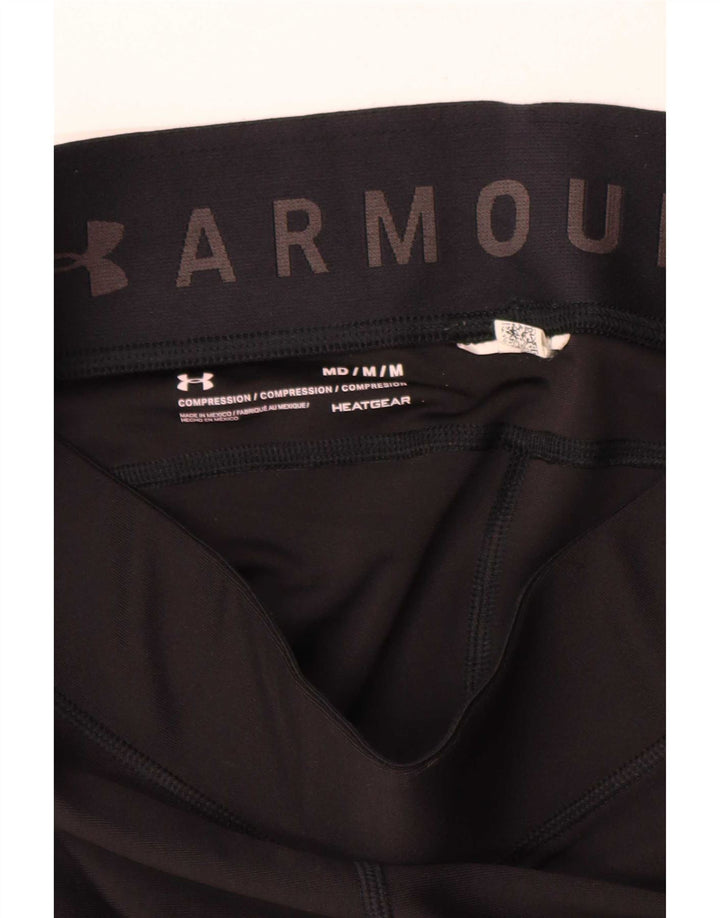Under Armour Womens Heat Gear Leggings UK 14 Medium Black