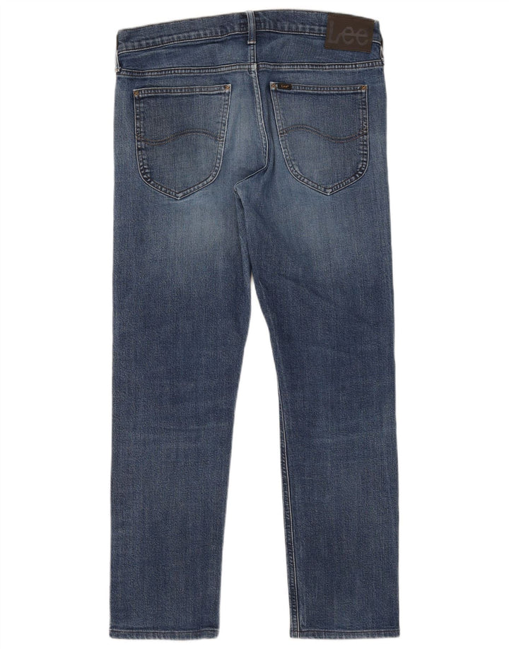 Lee Mens Daren Zip Fly Slim Jeans W32 L29 Blå Bomuld