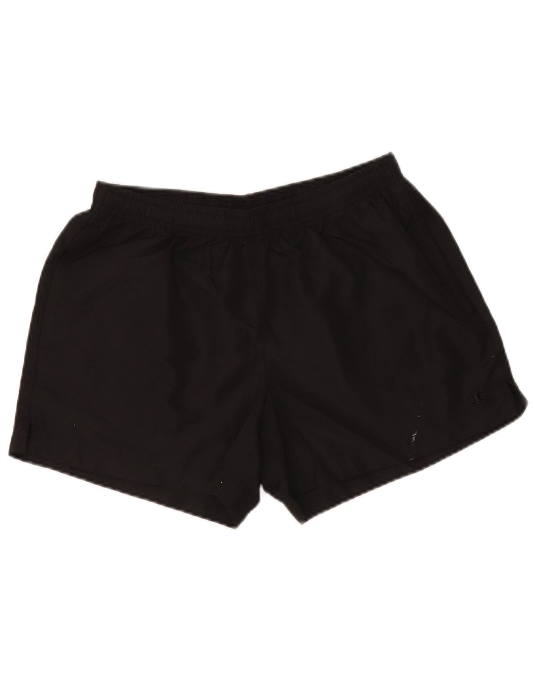 Champion Womens Sports Shorts UK 14 Large Black Polyester