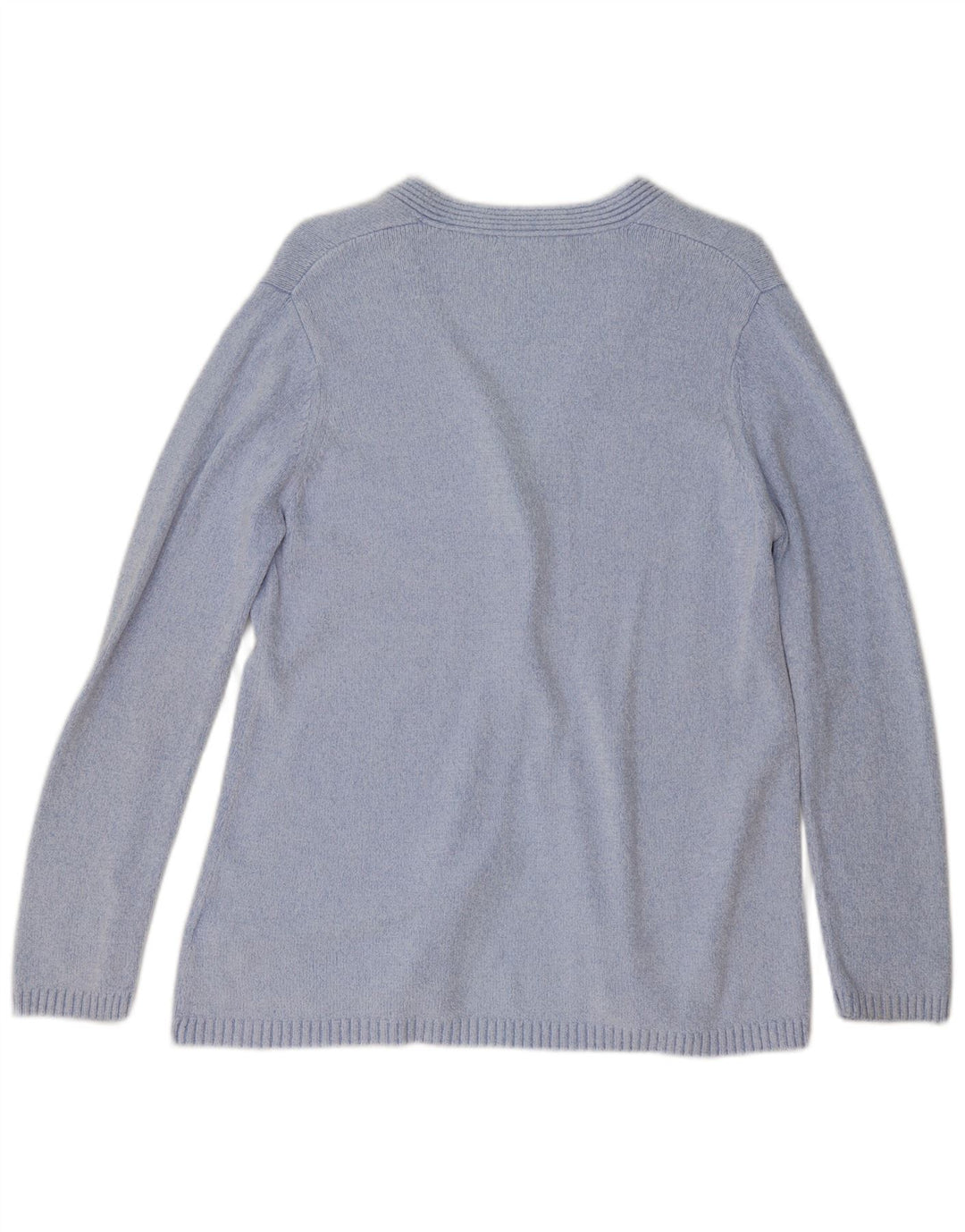 Marks & Spencer Dame Cardigan Sweater UK 12 Medium Blue Viscose